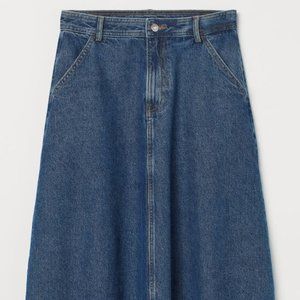 Knee-length Denim Skirt